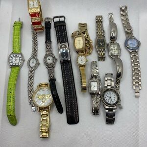 Assorted Stylish Watches Collection Includes Fossil Omni Figaro Does Not Work